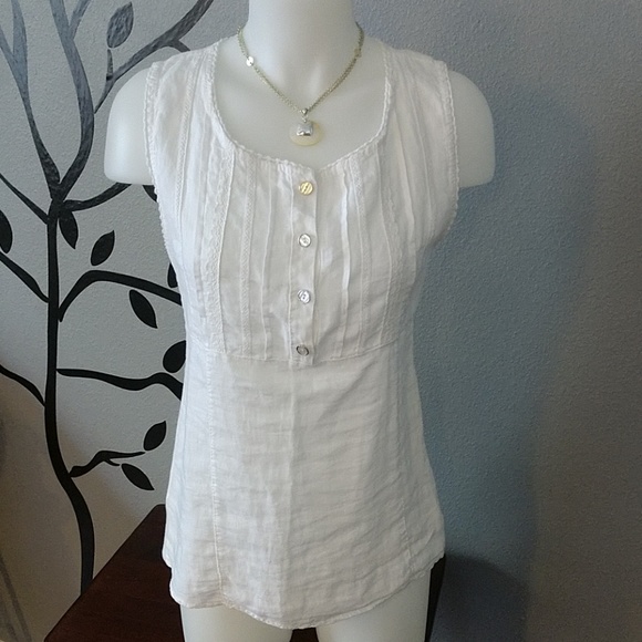 Lungo L'arno Tops - Lungo L'arno Linen Top